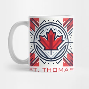 St Thomas Ontario Canada Flag Mug